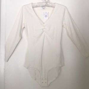 JCrew Ivory Bodysuit - Size Small